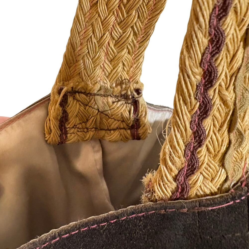 Brown Suede Fringe Purse Boho Layers Bag Shoulder Long Strap Festival Western - Picture 9 of 10